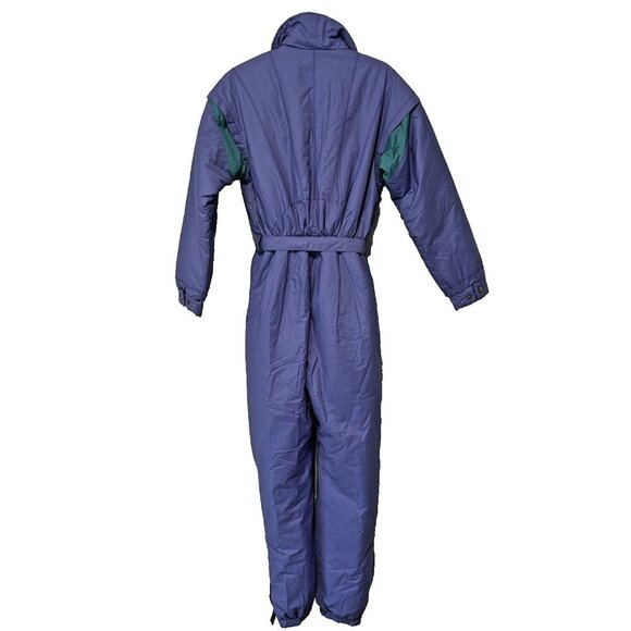 Vintage Henri Charles Colsenet Snowsuit Women's Sz 36 (S)  Purple Snow Ski HCC - Picture 2 of 13